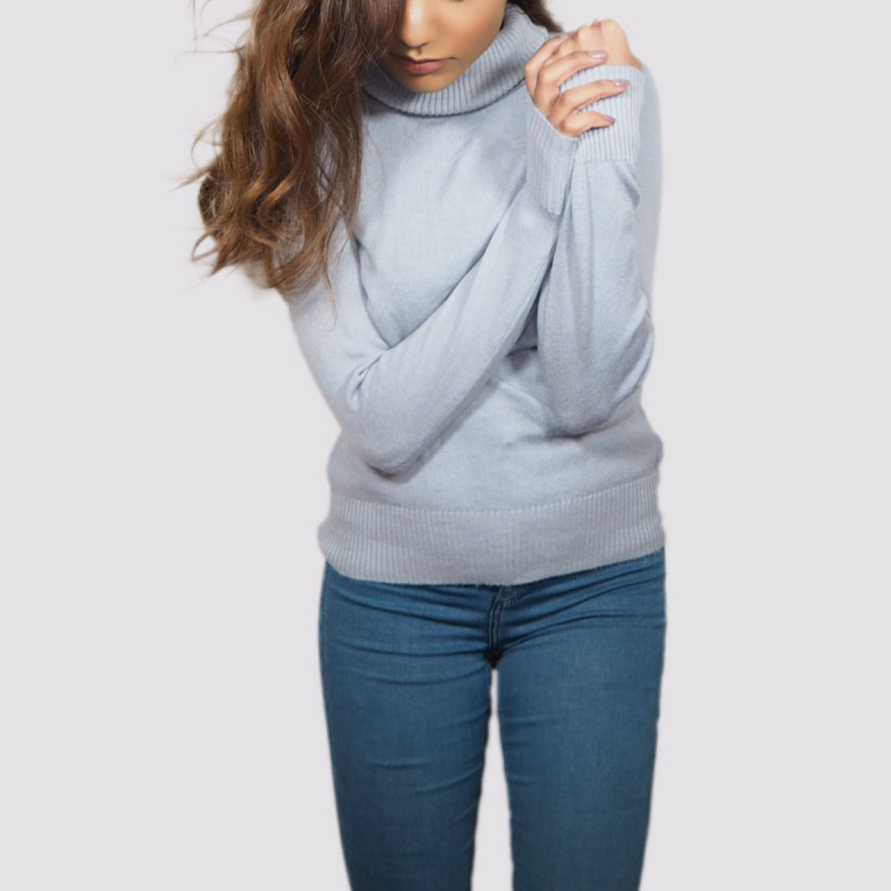 Cashmere Jumper in Ash Grey